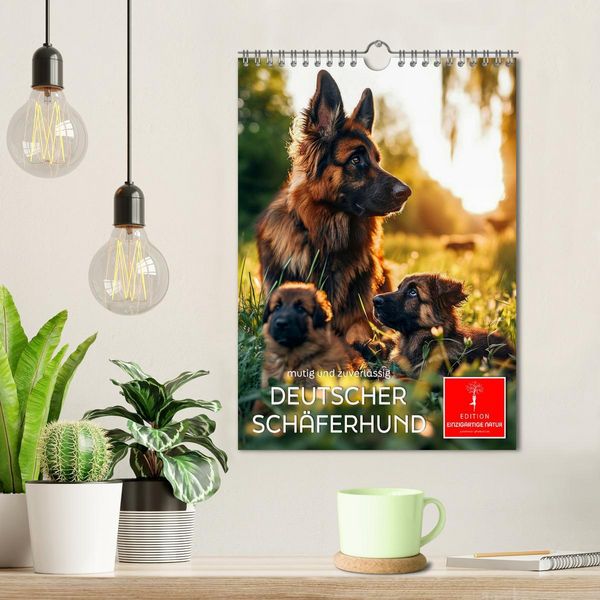 Produktbild: Deutscher Sch&auml;ferhund - mutig und zuverl&auml;ssig (Wandkalender 2026 DIN A4 hoch), CALVENDO Monatskalender