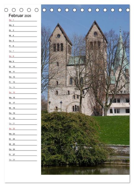 Produktbild: Streifz&uuml;ge durch Paderborn (Tischkalender 2026 DIN A5 hoch), CALVENDO Monatskalender