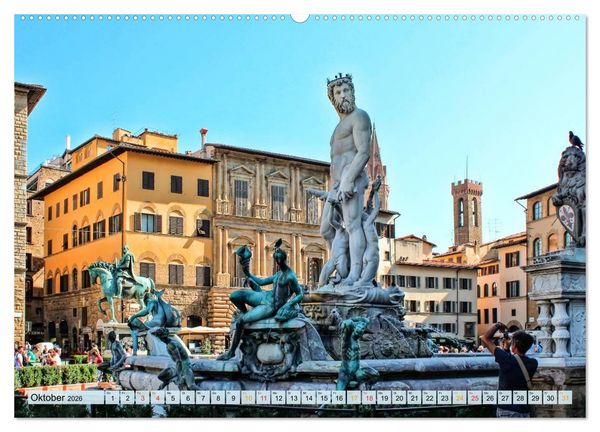 Produktbild: Florenz - Sch&ouml;nheit in der Toskana (hochwertiger Premium Wandkalender 2026 DIN A2 quer), Kunstdruck in Hochglanz