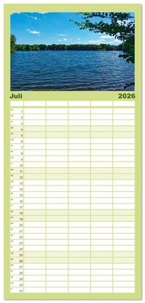 Produktbild: Familienplaner 2026 - Hennef - Stadt der 100 D&ouml;rfer mit 5 Spalten (Wandkalender, 21 x 45 cm) CALVENDO