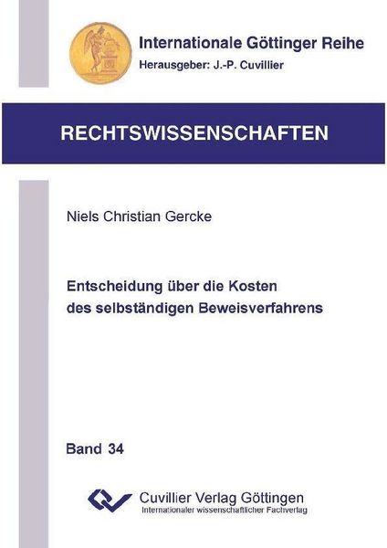 Produktbild: Entscheidung &uuml;ber die Kosten des selbst&auml;ndigen Beweisverfahrens