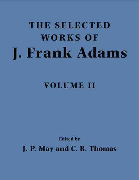 Produktbild: The Selected Works of J. Frank Adams, Volume II