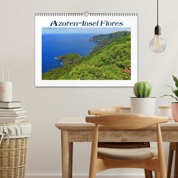 Produktbild: Azoren-Insel Flores - Farbtupfer auf einem erloschenen Vulkan Portugals (Wandkalender 2027 DIN A3 quer), CALVENDO Monatskalender