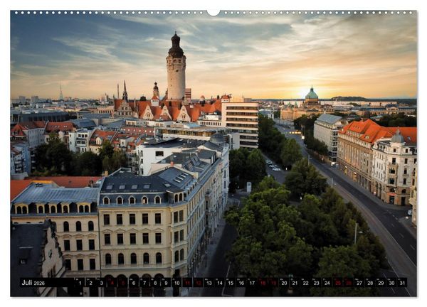 Produktbild: Leipzig Kalender Perspektiven (hochwertiger Premium Wandkalender 2026 DIN A2 quer), Kunstdruck in Hochglanz