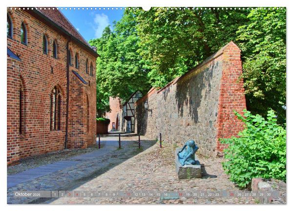 Produktbild: Neubrandenburg - Stadt der 4 T&uuml;rme (hochwertiger Premium Wandkalender 2026 DIN A2 quer), Kunstdruck in Hochglanz