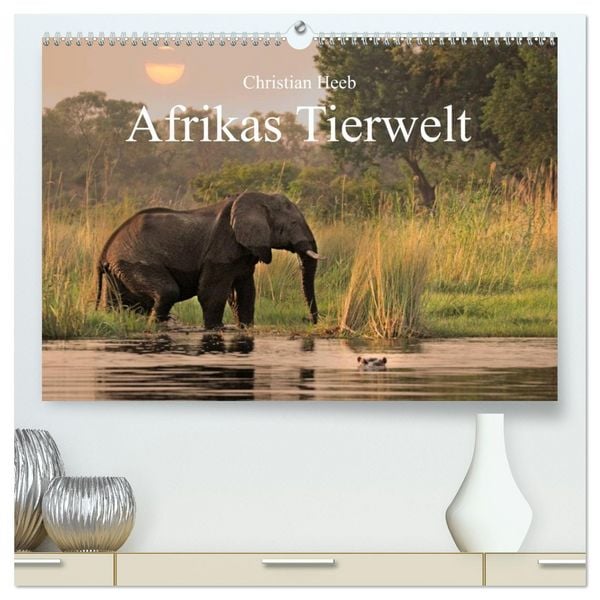 Afrikas Tierwelt Christian Heeb (hochwertiger Premium Wandkalender 2026 DIN A2 quer), Kunstdruck in Hochglanz