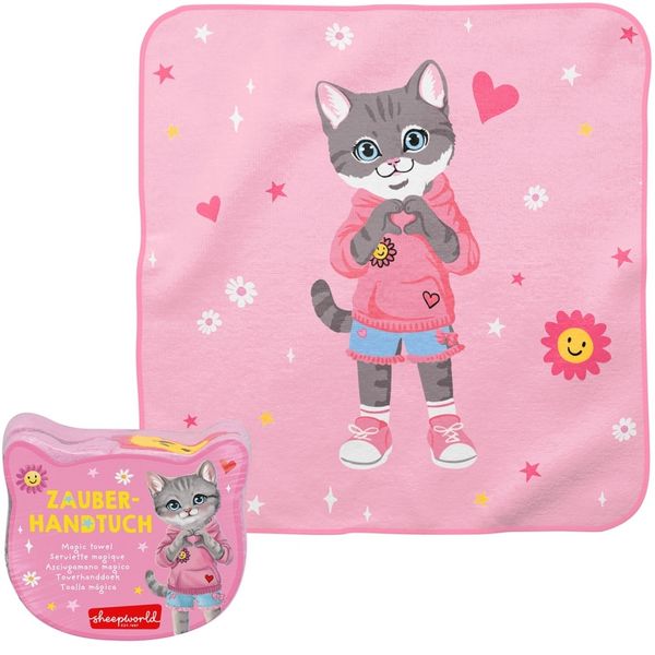 Produktbild: Zauberhandtuch Motiv "Katze"
