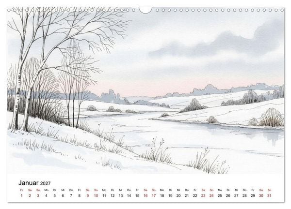 Produktbild: Einfach sch&ouml;n - Natur im Wandel der Jahreszeiten (Wandkalender 2027 DIN A3 quer), CALVENDO Monatskalender