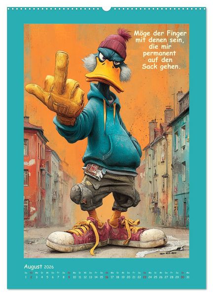 Produktbild: Quack Attacke. Enten au&szlig;er Kontrolle (hochwertiger Premium Wandkalender 2026 DIN A2 hoch), Kunstdruck in Hochglanz