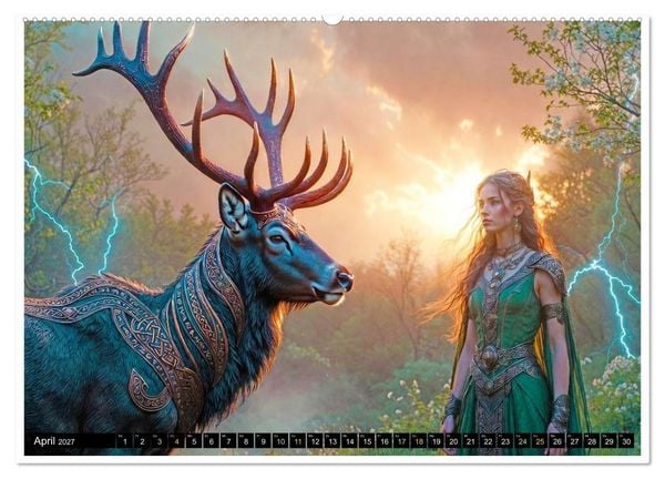 Produktbild: Keltischer Schatten (hochwertiger Premium Wandkalender 2027 DIN A2 quer), Kunstdruck in Hochglanz