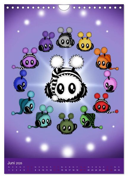 Produktbild: Mimiplushies (Wandkalender 2026 DIN A4 hoch), CALVENDO Monatskalender