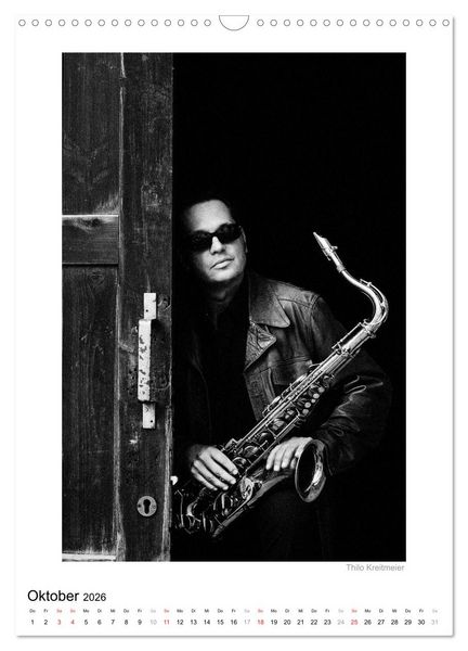 Produktbild: Jazzsound (Wandkalender 2026 DIN A3 hoch), CALVENDO Monatskalender