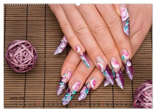 Produktbild: Transient Art &ndash; Nail Art Episode 1 (High Quality Premium Wall Calendar 2026 DIN A2 landscape),CALVENDO 12 Month Wall Calendar