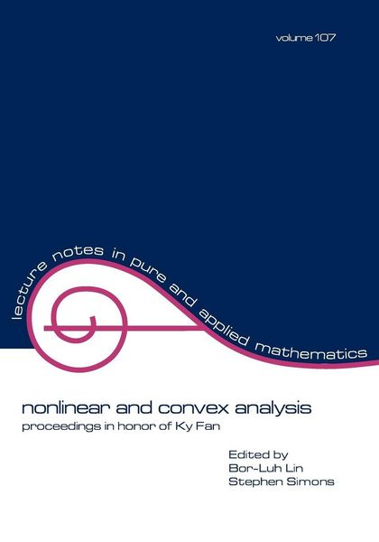 Produktbild: Nonlinear and Convex Analysis