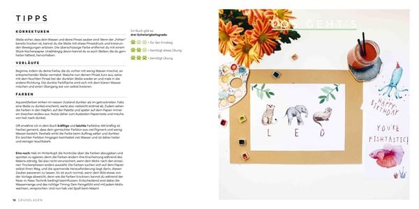 Produktbild: 50 x Watercolor Tiere