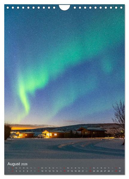 Produktbild: Aurora - Polarlicht des Nordens (Wandkalender 2026 DIN A4 hoch), CALVENDO Monatskalender