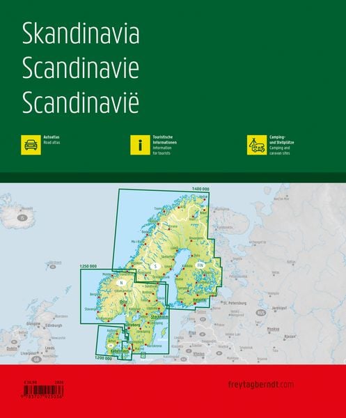 Produktbild: Freytag & berndt Autoatlas Skandinavien 1:200.000
