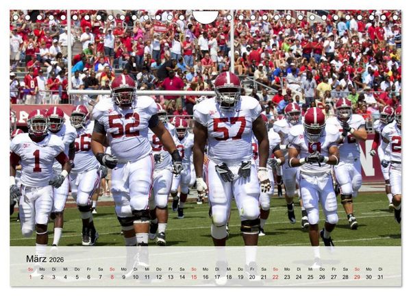 Produktbild: American Football. Nichts f&uuml;r Feiglinge! (Wandkalender 2026 DIN A4 quer), CALVENDO Monatskalender