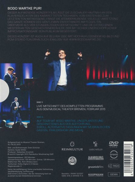 Produktbild: Bodo Wartke - Klaviersdelikte/Live in Bremen [2 DVDs]
