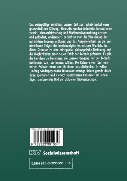 Produktbild: Neue Ethik der Technik?