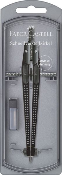 Produktbild: Faber-Castell Schnellverstellzirkel GRIP schwarz