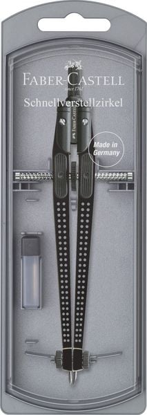 Produktbild: Faber-Castell Schnellverstellzirkel GRIP schwarz