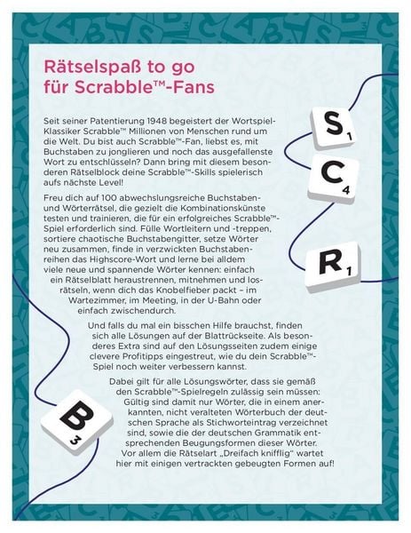 Produktbild: Scrabble&trade;-R&auml;tselblock "to go"