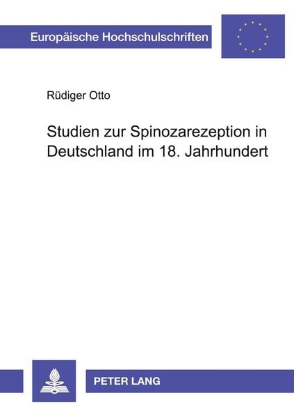 Produktbild: Studien zur Spinozarezeption in Deutschland im 18. Jahrhundert