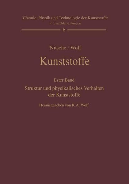 Produktbild: Kunststoffe. Struktur, physikalisches Verhalten und Pr&uuml;fung