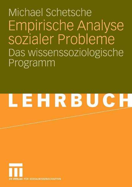 Produktbild: Empirische Analyse sozialer Probleme
