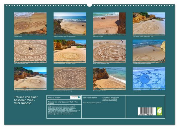Produktbild: Tr&auml;ume von einer besseren Welt - Vitor Raposo (hochwertiger Premium Wandkalender 2026 DIN A2 quer), Kunstdruck in Hochglanz