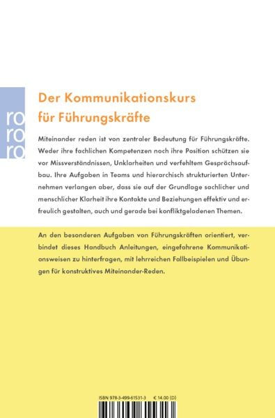 Produktbild: Kommunikationspsychologie f&uuml;r F&uuml;hrungskr&auml;fte