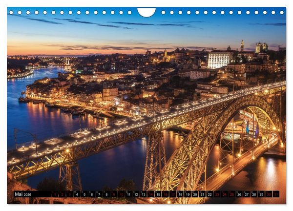 Produktbild: Portugal - Von Porto bis zur Algarve (Wandkalender 2026 DIN A4 quer), CALVENDO Monatskalender