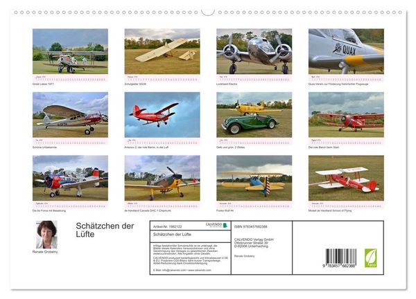 Produktbild: Sch&auml;tzchen der L&uuml;fte (hochwertiger Premium Wandkalender 2026 DIN A2 quer), Kunstdruck in Hochglanz
