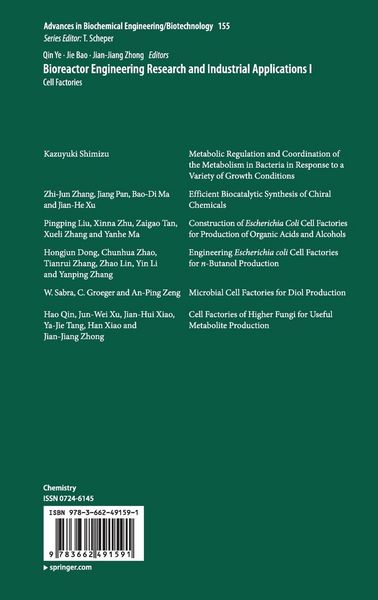 Produktbild: Bioreactor Engineering Research and Industrial Applications I