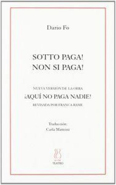 Produktbild: Sotto paga, non si paga