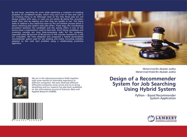 Produktbild: Design of a Recommender System for Job Searching Using Hybrid System