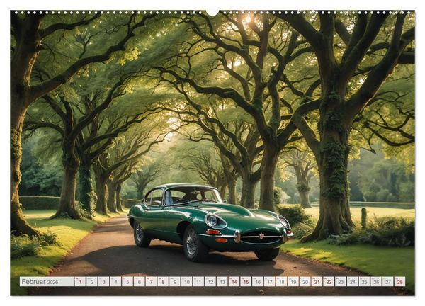 Produktbild: Virtual Classic Cars (hochwertiger Premium Wandkalender 2026 DIN A2 quer), Kunstdruck in Hochglanz