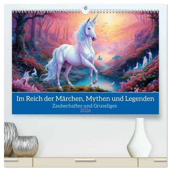 Produktbild: Im Reich der M&auml;rchen, Mythen und Legenden (hochwertiger Premium Wandkalender 2026 DIN A2 quer), Kunstdruck in Hochglanz