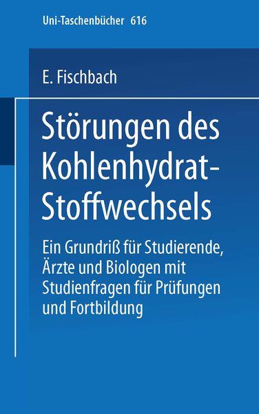 Produktbild: St&ouml;rungen des Kohlenhydrat-Stoffwechsels