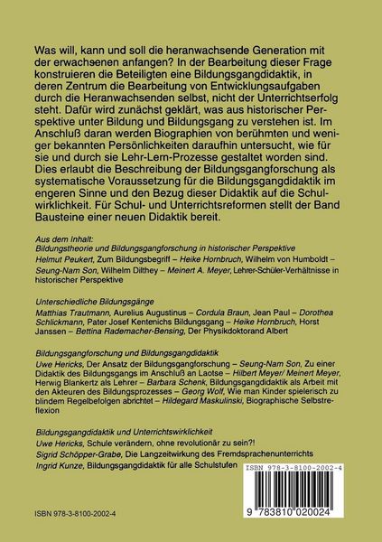 Produktbild: Bildungsgangdidaktik
