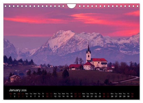 Produktbild: Mountains of Slovenia (Wall Calendar 2026 DIN A4 landscape), CALVENDO 12 Month Wall Calendar