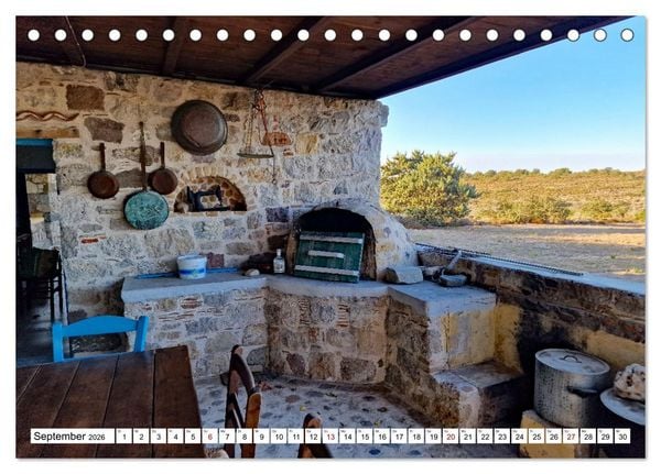 Produktbild: Traditionshaus auf Kos (Tischkalender 2026 DIN A5 quer), CALVENDO Monatskalender