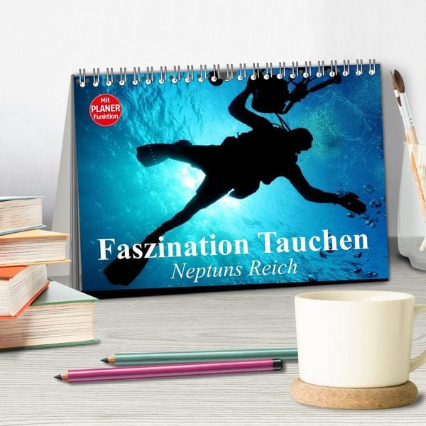 Produktbild: Faszination Tauchen. Neptuns Reich (Tischkalender 2026 DIN A5 quer), CALVENDO Monatskalender