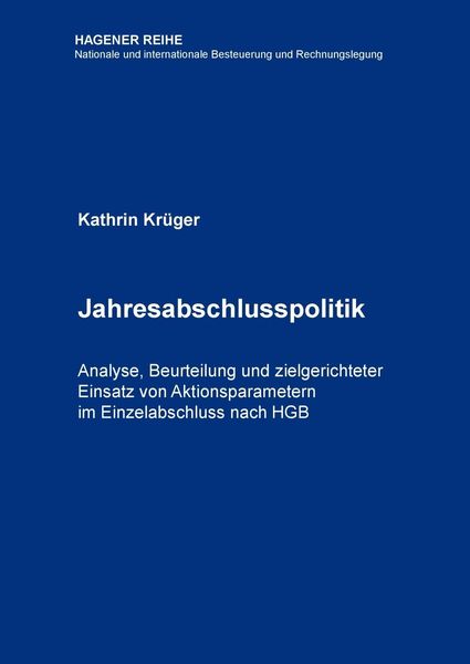 Produktbild: Jahresabschlusspolitik