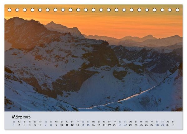 Produktbild: Gipfel Blicke (Tischkalender 2026 DIN A5 quer), CALVENDO Monatskalender