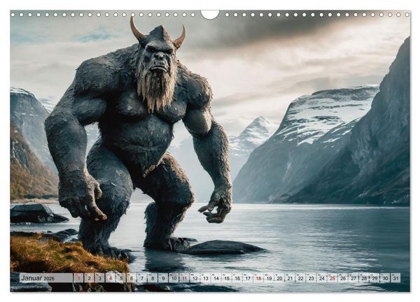 Produktbild: Monster & Mythen (Wandkalender 2026 DIN A3 quer), CALVENDO Monatskalender