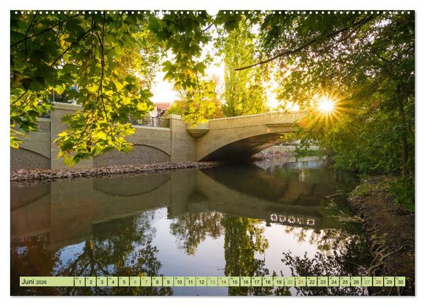 Produktbild: Gr&uuml;nes Halle/Saale - Meine wilde H&auml;ndelstadt (Wandkalender 2026 DIN A2 quer), CALVENDO Monatskalender