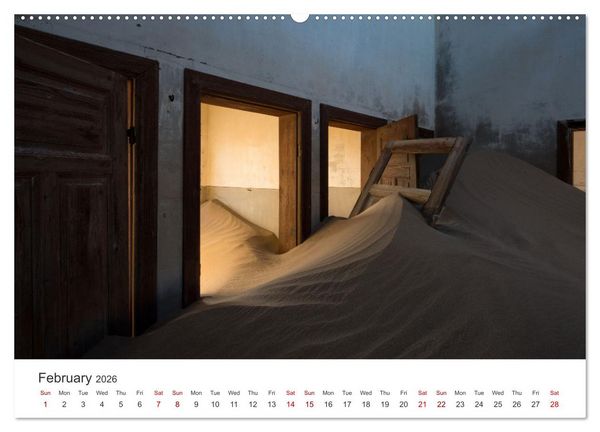 Produktbild: Kolmanskop Sand storm in town (Wall Calendar 2026 DIN A2 landscape), CALVENDO 12 Month Wall Calendar