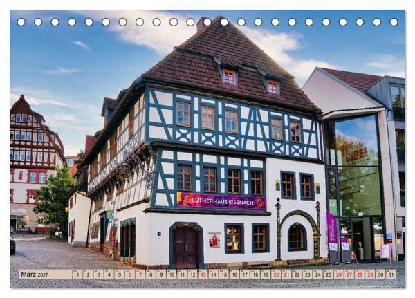 Produktbild: Hier war Martin Luther (Tischkalender 2027 DIN A5 quer), CALVENDO Monatskalender